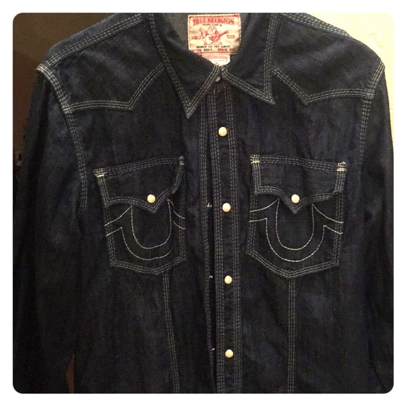 true religion denim shirts